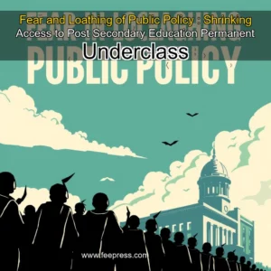 Read more about the article Fear and Loathing of Public Policy : Shrinking Access to Post Secondary Education  Permanent Underclass