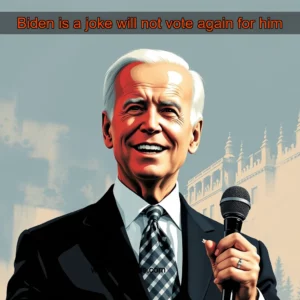 Read more about the article Biden is a joke  will not vote again for him