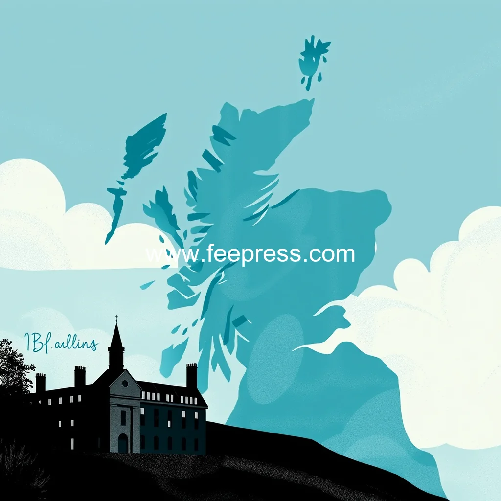 Artistic representation for Scottish budget : real terms cut for universities despite funding pledge