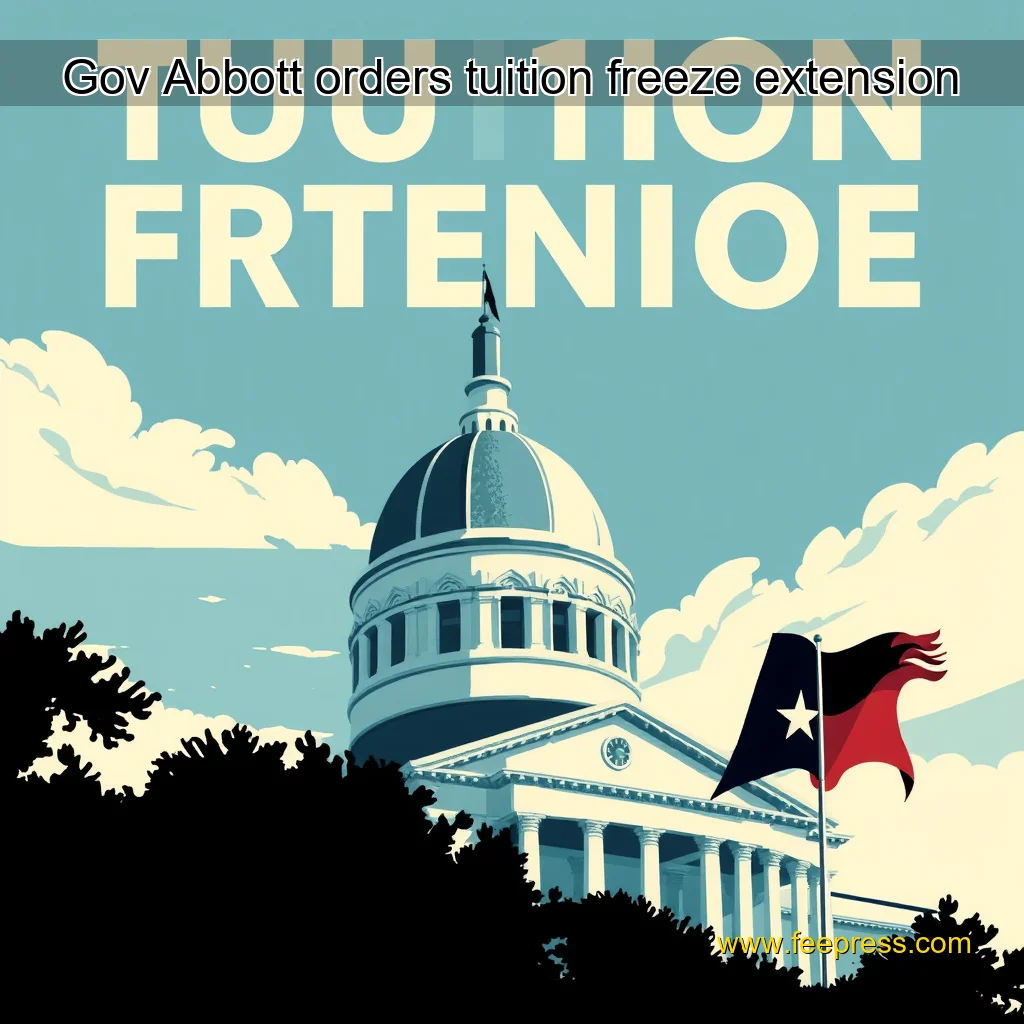 You are currently viewing Gov  Abbott orders tuition freeze extension