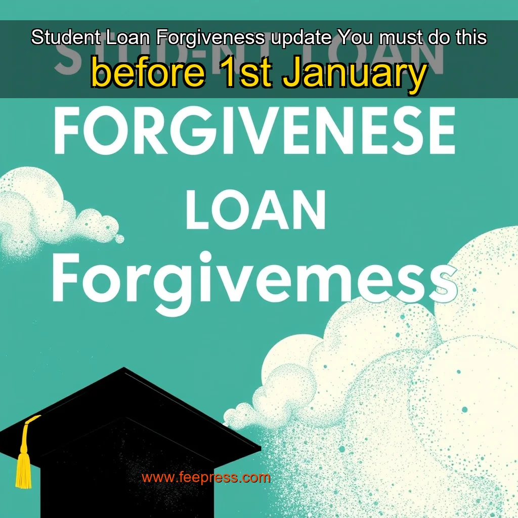 Read more about the article Student Loan Forgiveness update You must do this before 1st January