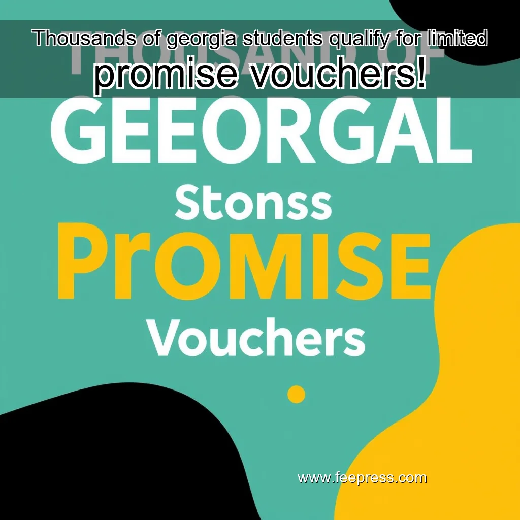 You are currently viewing Thousands of georgia students qualify for limited promise vouchers!