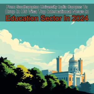 Read more about the article From Southampton University India Campus To Drop In US Visa  Top International News In Education Sector In 2024