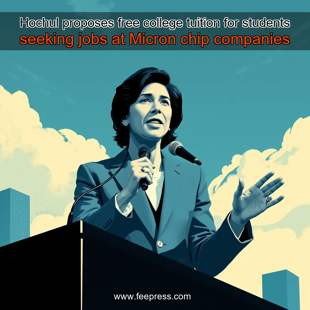 You are currently viewing Hochul proposes free college tuition for students seeking jobs at Micron  chip companies