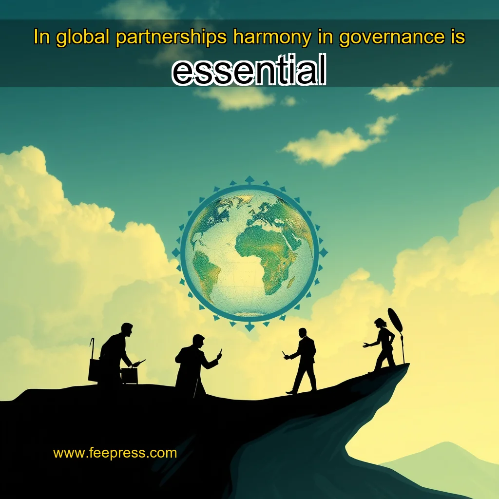 Read more about the article In global partnerships  harmony in governance is essential