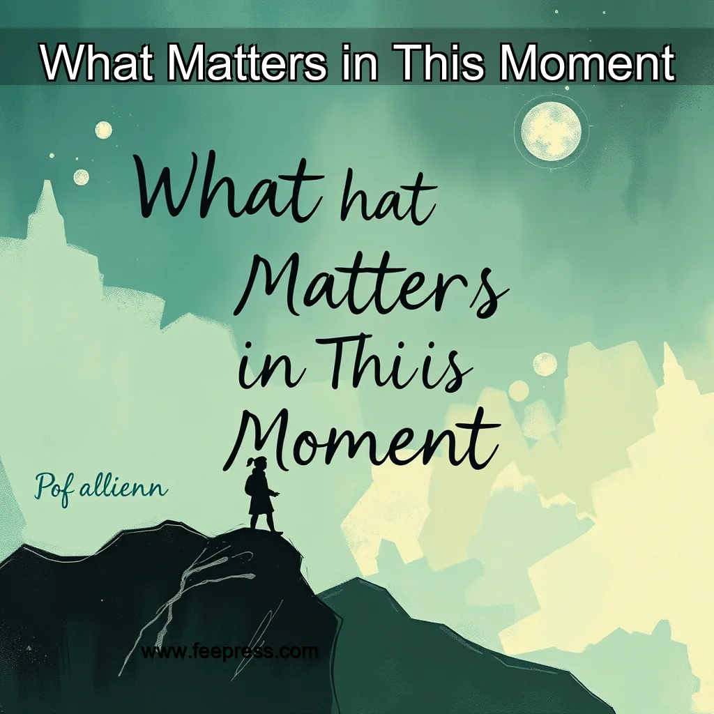 Read more about the article What Matters in This Moment