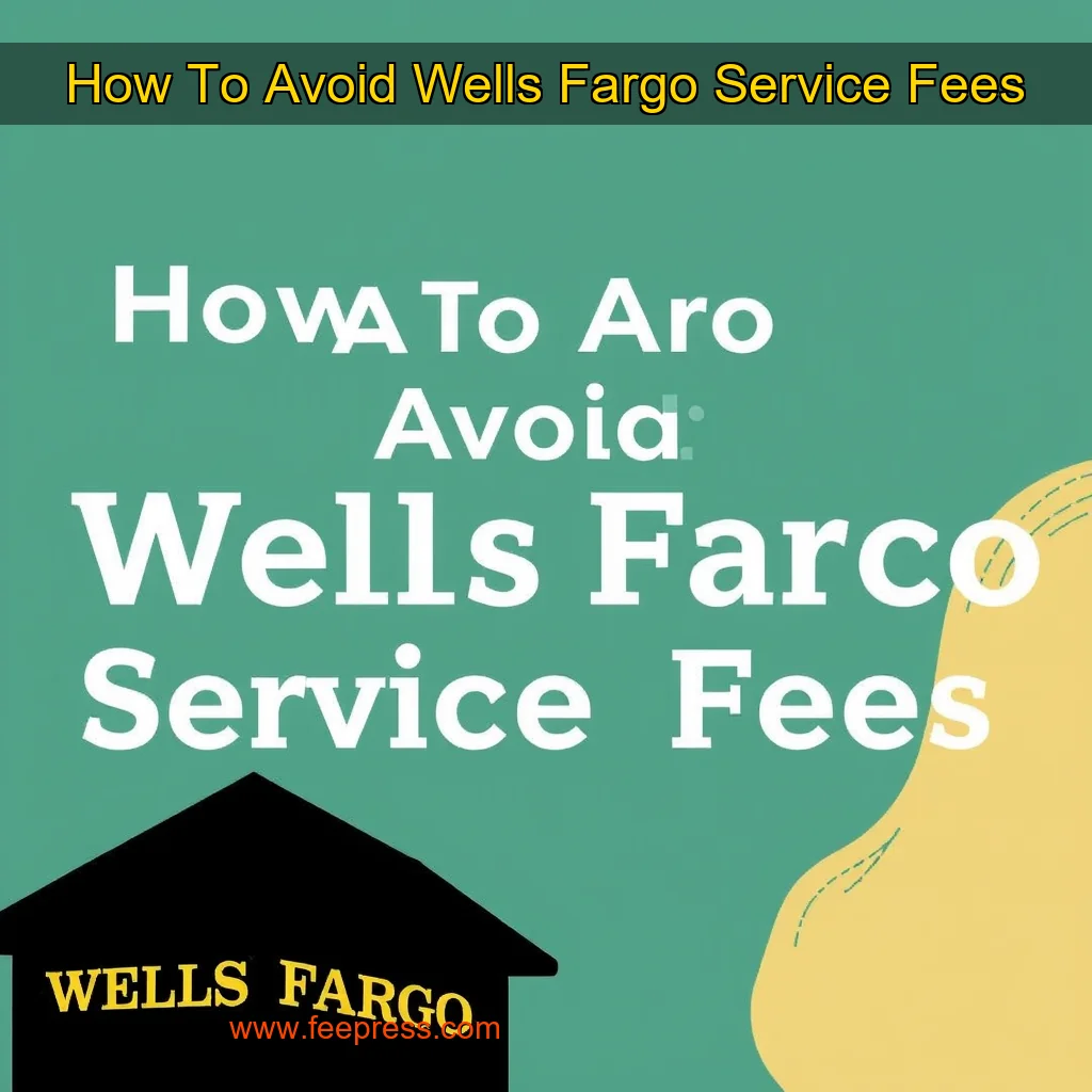 Read more about the article How To Avoid Wells Fargo Service Fees
