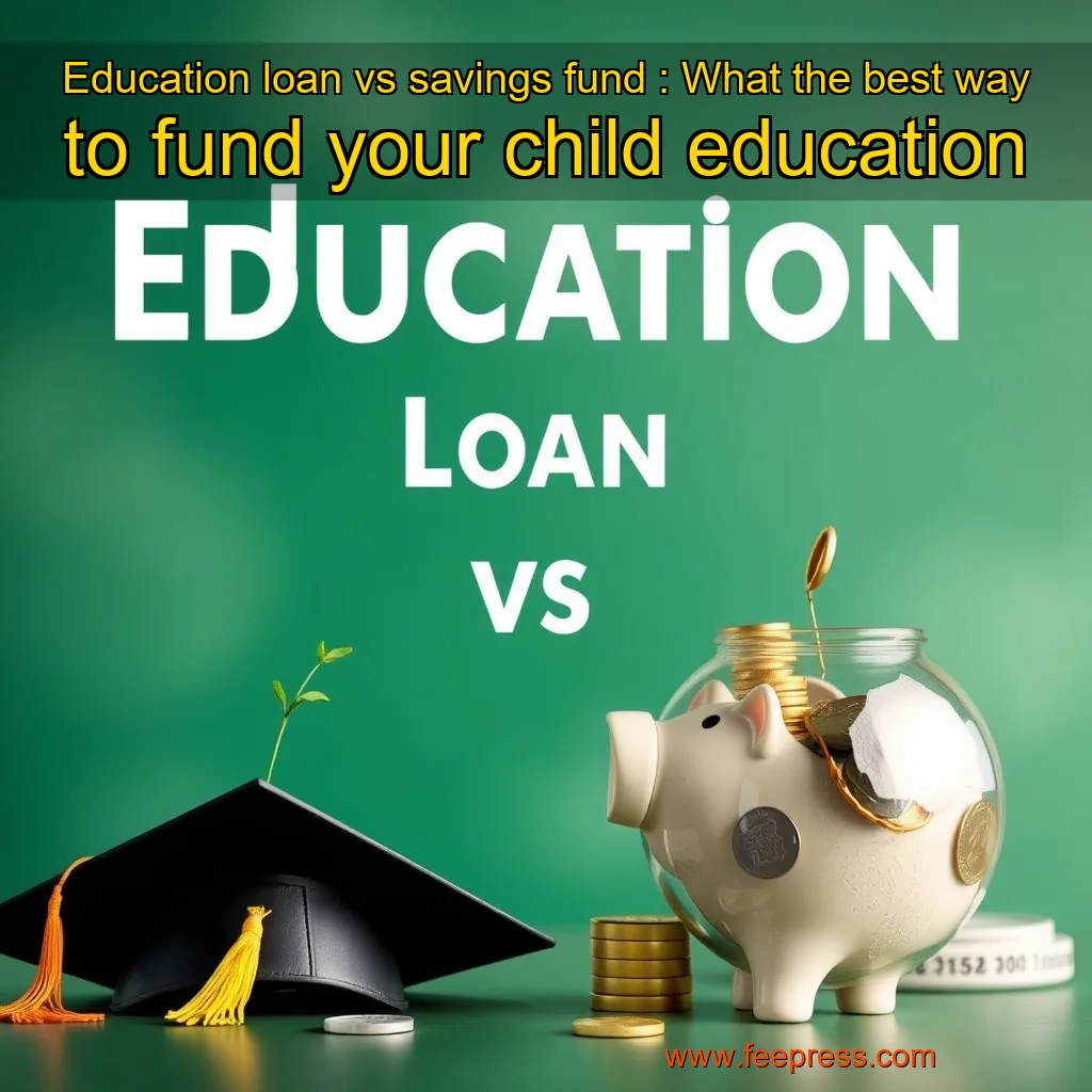 Read more about the article Education loan vs savings fund : What the best way to fund your child education