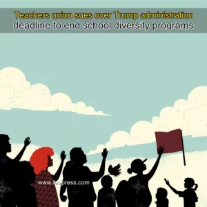 Read more about the article Teachers union sues over Trump administration deadline to end school diversity programs