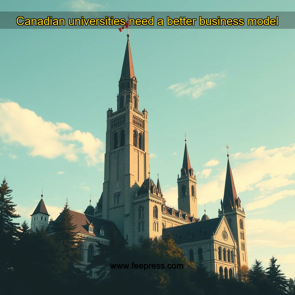 Read more about the article Canadian universities need a better business model