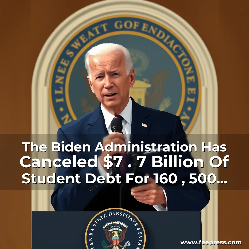 Read more about the article The Biden Administration Has Canceled $7.7 Billion Of Student Debt For 160,500 Borrowers.