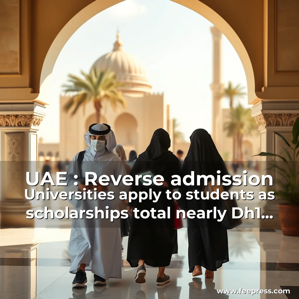 UAE : Reverse admission Universities apply to students as scholarships ...