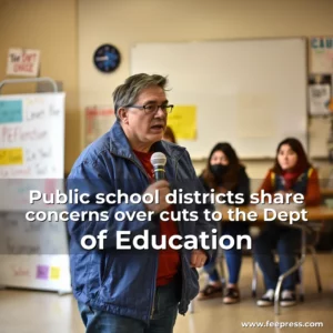 Read more about the article Public school districts share concerns over cuts to the Dept  of Education