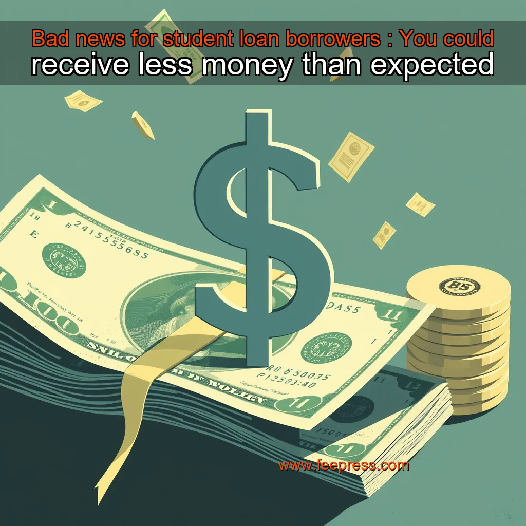 You are currently viewing Bad news for student loan borrowers : You could receive less money than expected
