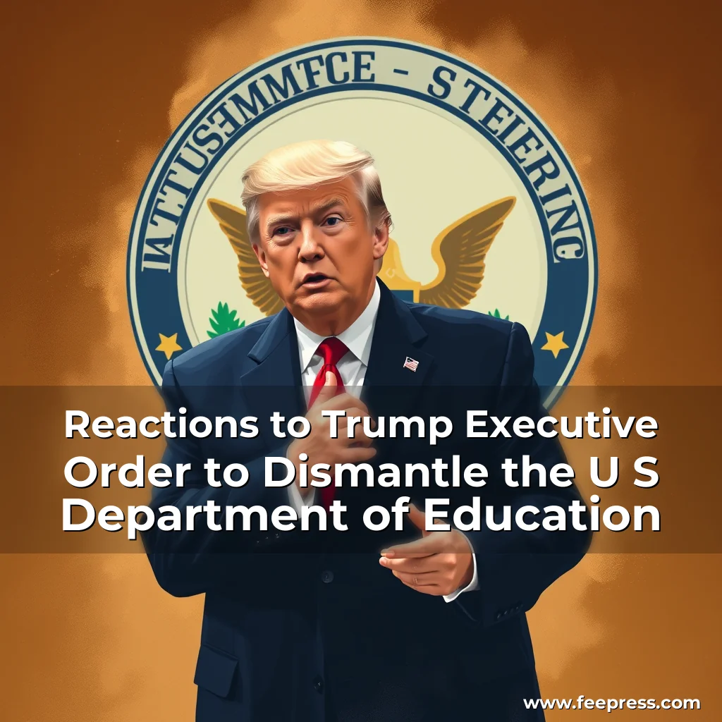 Read more about the article Reactions to Trump Executive Order to Dismantle the U  S  Department of Education