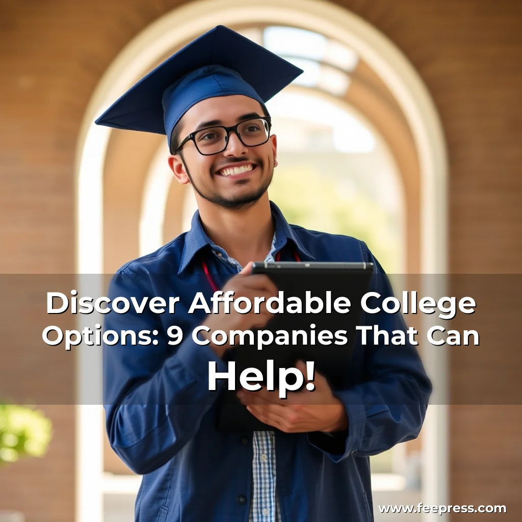 Artistic representation for Discover Affordable College Options: 9 Companies That Can Help!