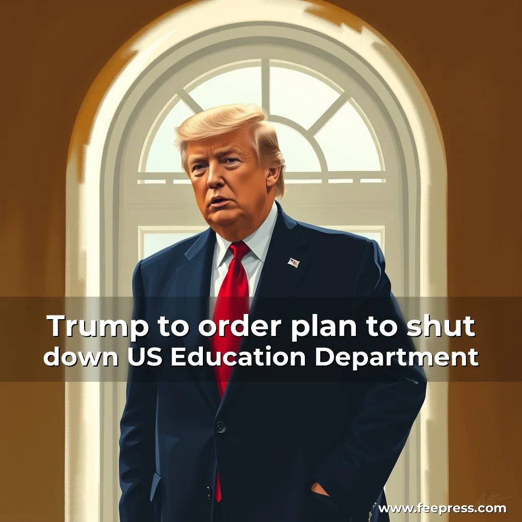 Read more about the article Trump to order plan to shut down US Education Department