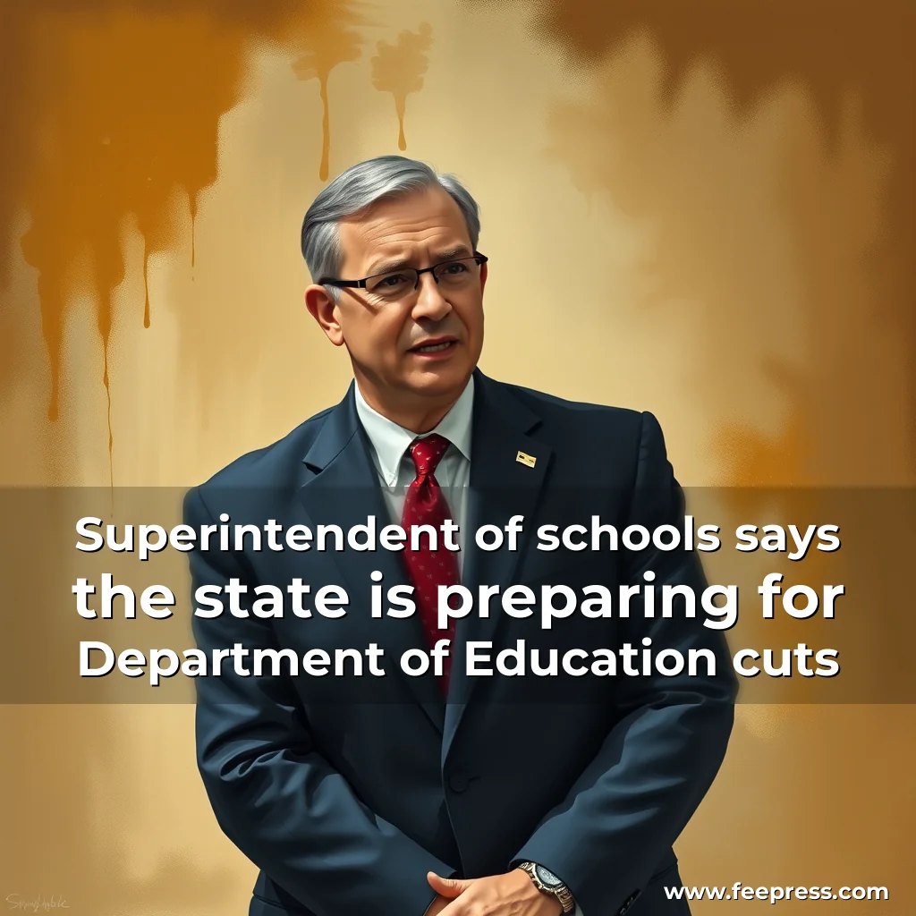You are currently viewing Superintendent of schools says the state is preparing for Department of Education cuts
