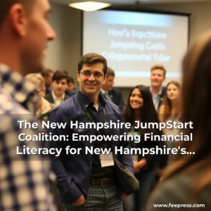 Artistic representation for The New Hampshire JumpStart Coalition: Empowering Financial Literacy for New Hampshire's Students