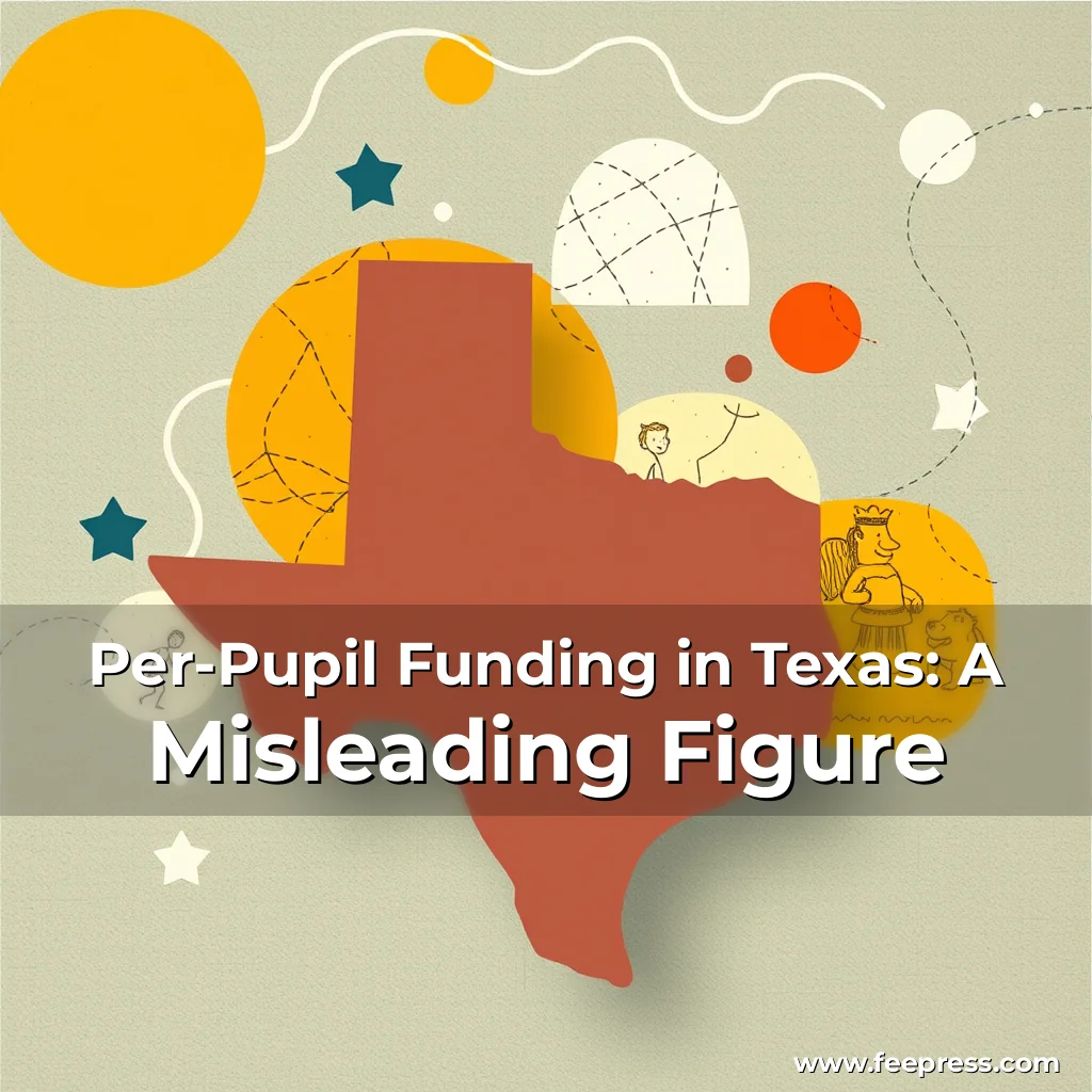 Artistic representation for Per-Pupil Funding in Texas: A Misleading Figure