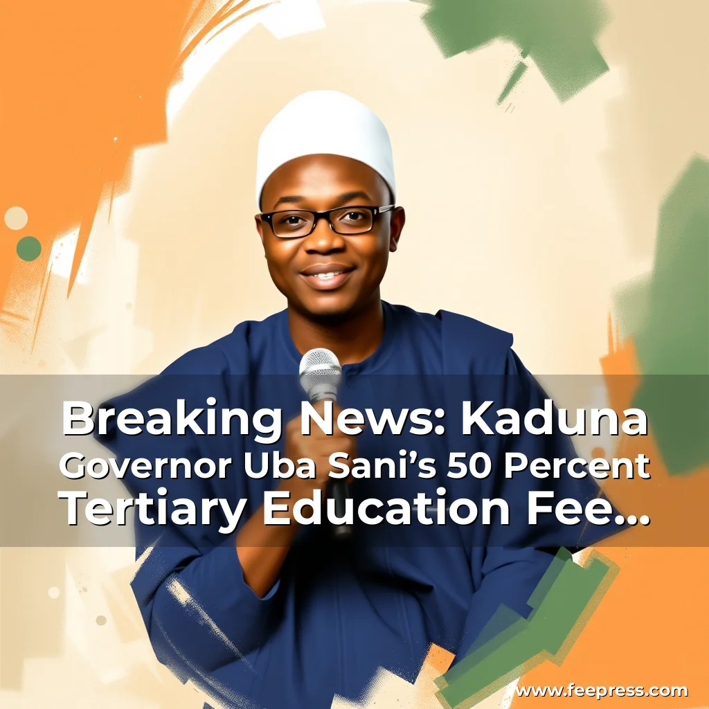 Read more about the article Breaking News: Kaduna Governor Uba Sani’s 50 Percent Tertiary Education Fee Reduction a Game-Changer for the State