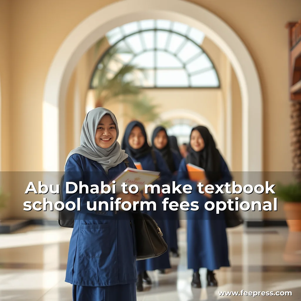 Read more about the article Abu Dhabi to make textbook  school uniform fees optional