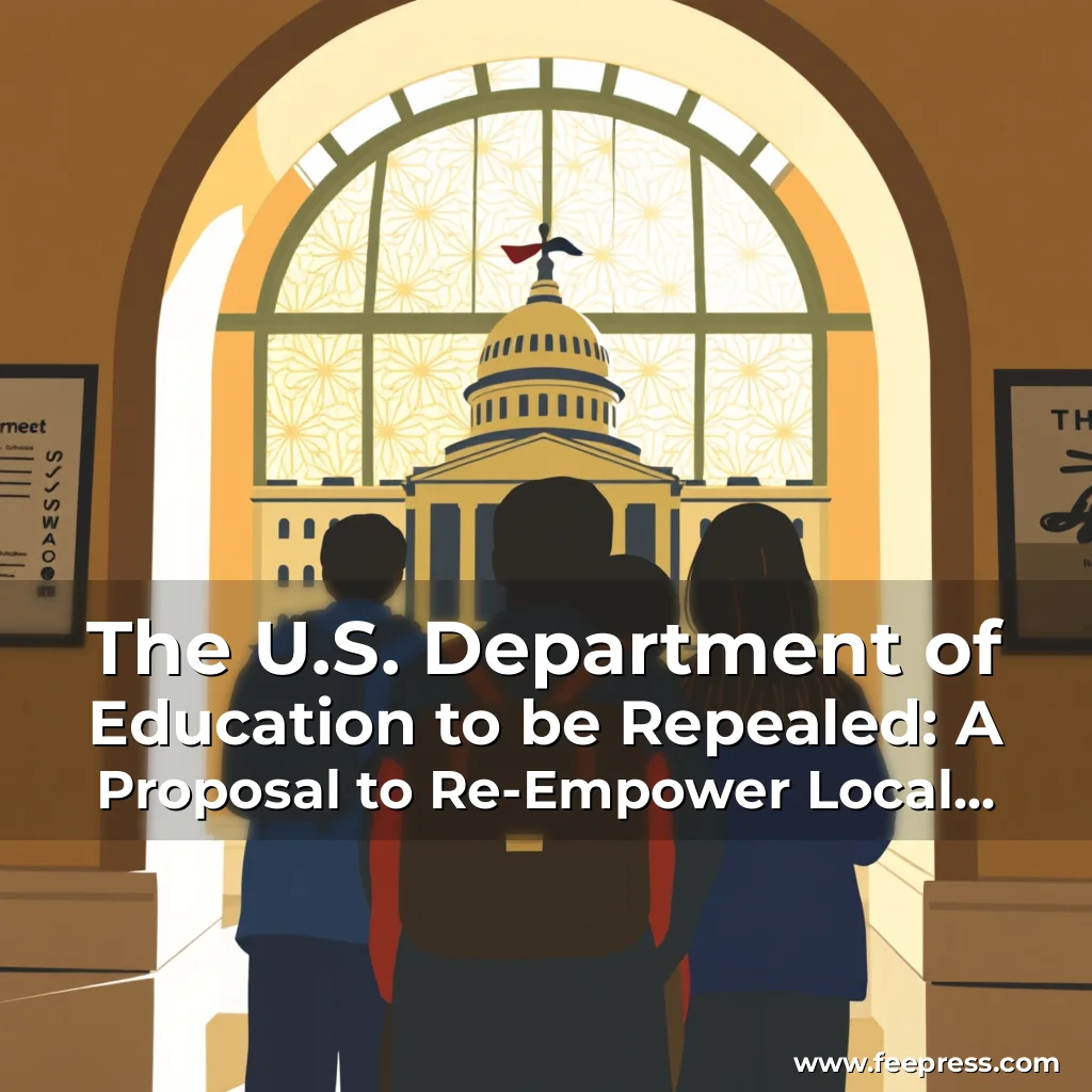 You are currently viewing The U.S. Department of Education to be Repealed: A Proposal to Re-Empower Local Education