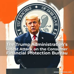 Artistic representation for The Trump Administration’s Latest Attack on the Consumer Financial Protection Bureau
