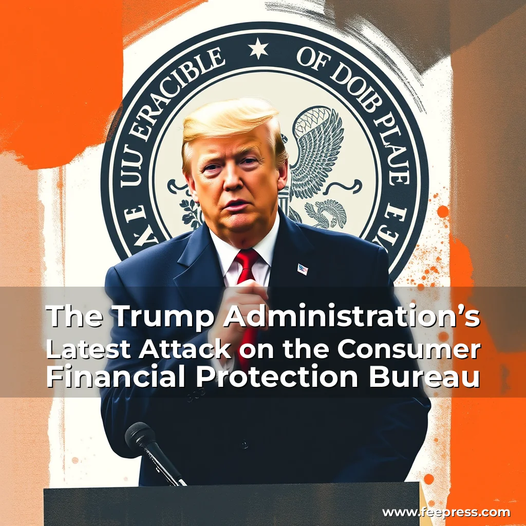 Artistic representation for The Trump Administration’s Latest Attack on the Consumer Financial Protection Bureau