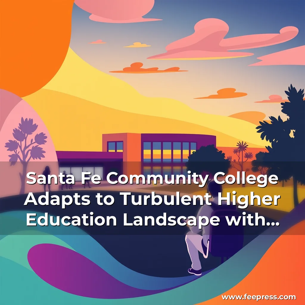 Artistic representation for Santa Fe Community College Adapts to Turbulent Higher Education Landscape with Affordable Tuition and Fees