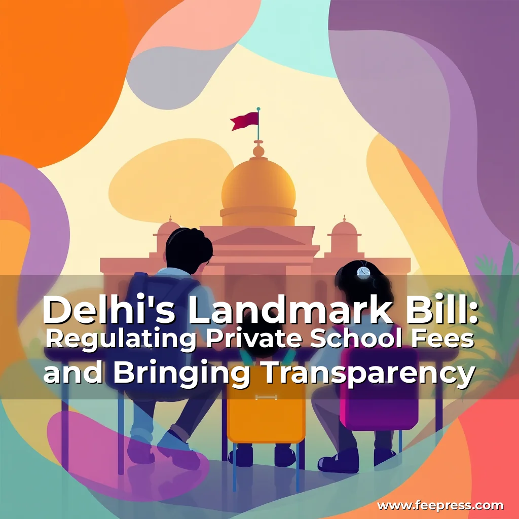 Read more about the article Delhi’s Landmark Bill: Regulating Private School Fees and Bringing Transparency