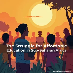 Artistic representation for The Struggle for Affordable Education in Sub-Saharan Africa