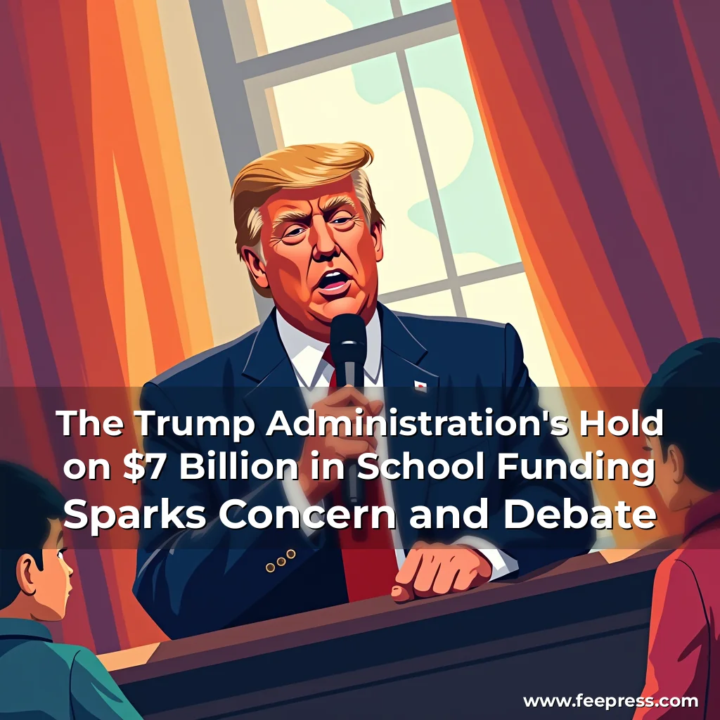 Read more about the article The Trump Administration’s Hold on $7 Billion in School Funding Sparks Concern and Debate